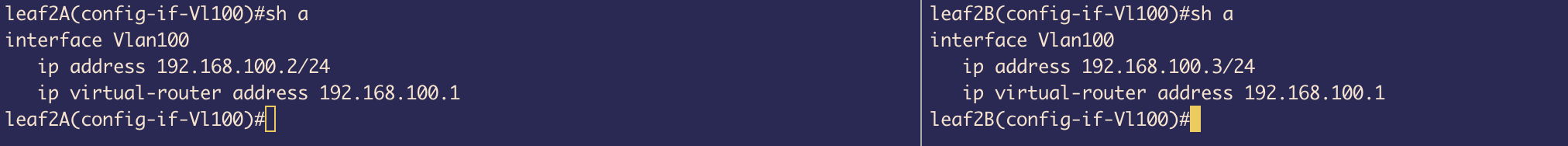 Port-channel Configuration - Leaf1B